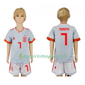 Divisa di Calcio Spagna Morata 7 Bambino Trasferta Mondiali 2018